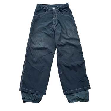 90s contrast stitch snow pants small - image 1