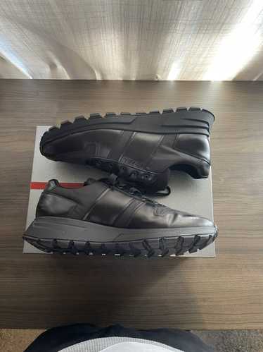 Prada Leather and Technical fabric sneakers