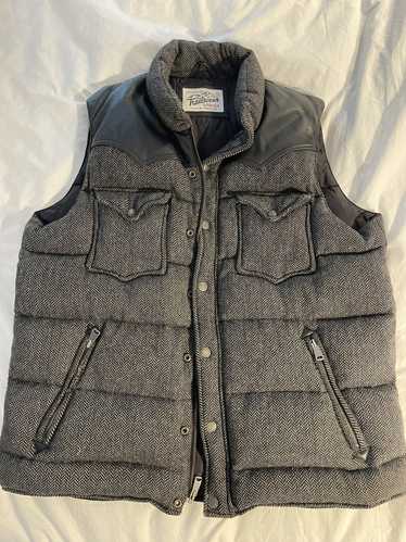 Penfield Tweed and Leather Down Vest