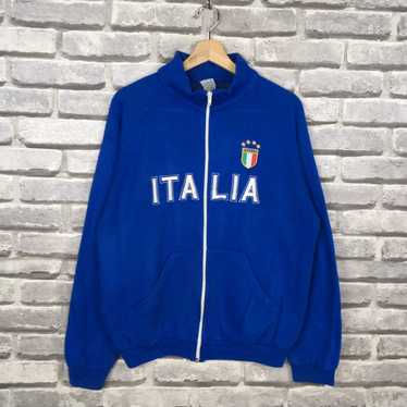Vintage Vintage 90s ITALIA Zipper Sweatshirt Big … - image 1