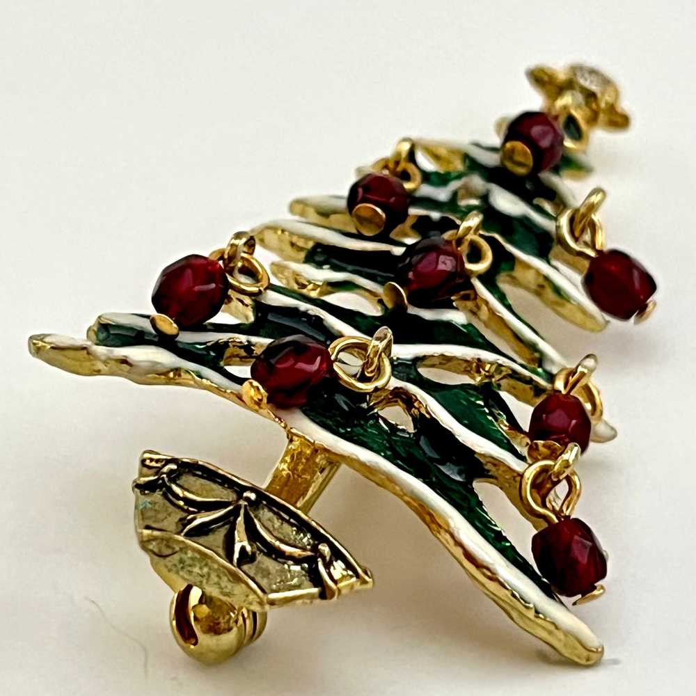 2000 Avon Holiday Ornament Tree Brooch - image 2