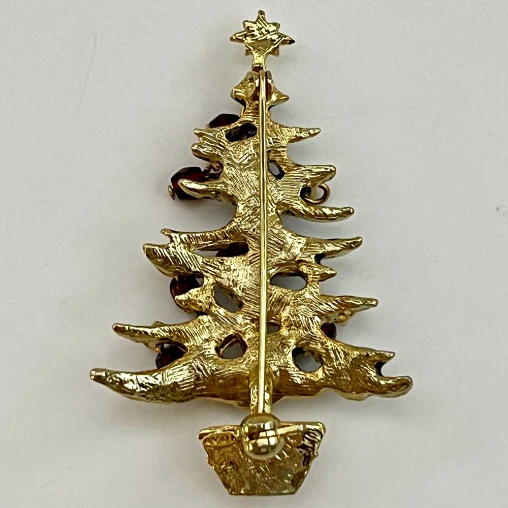 2000 Avon Holiday Ornament Tree Brooch - image 5