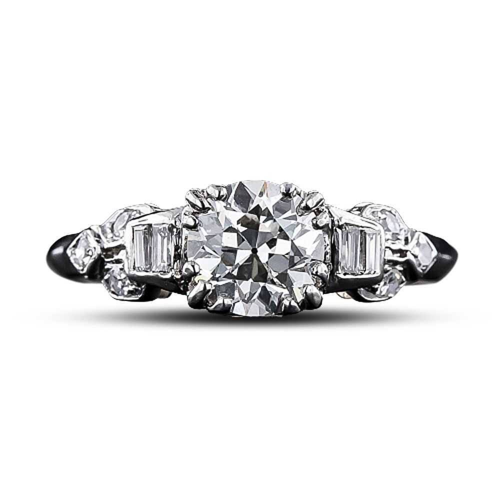 Art Deco .96 Carat Diamond Engagement Ring - GIA … - image 4