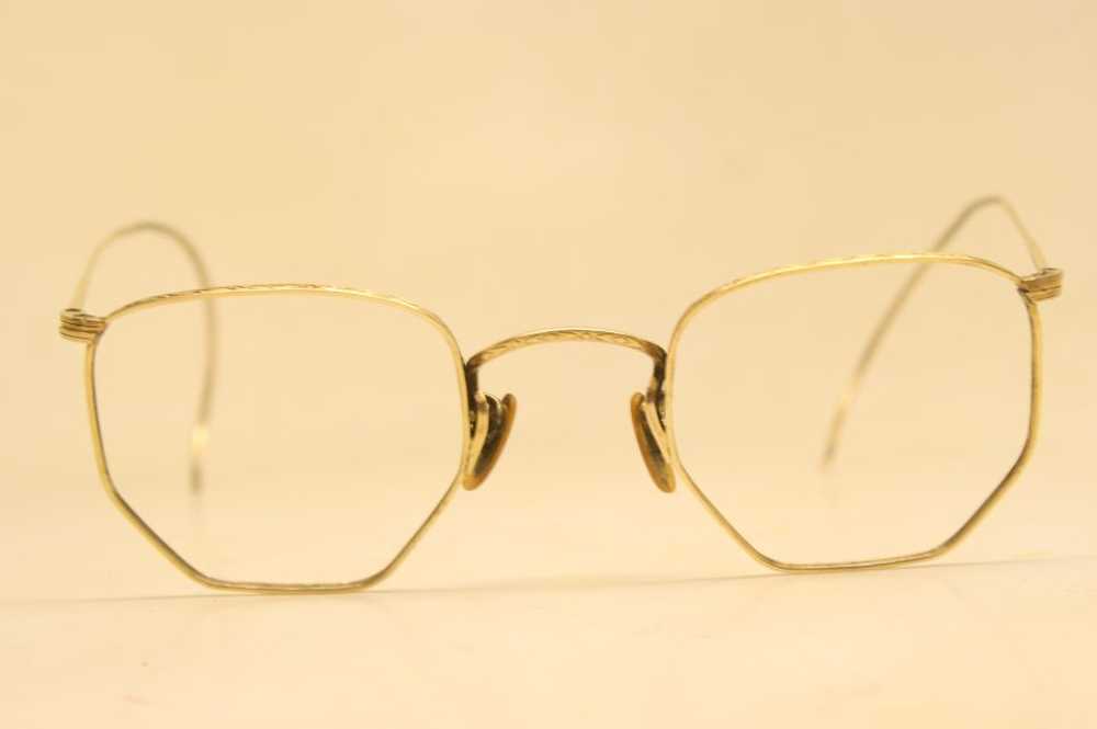 Antique Eyeglasses Art-Craft Gold Filled Ful Vue Vint… - Gem