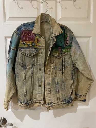 ★80s Tony alamo ビンテージ Gジャン  M程度 ビバリーヒルズ★ Tony Alamo Beverly Hills Painted Denim Jacket