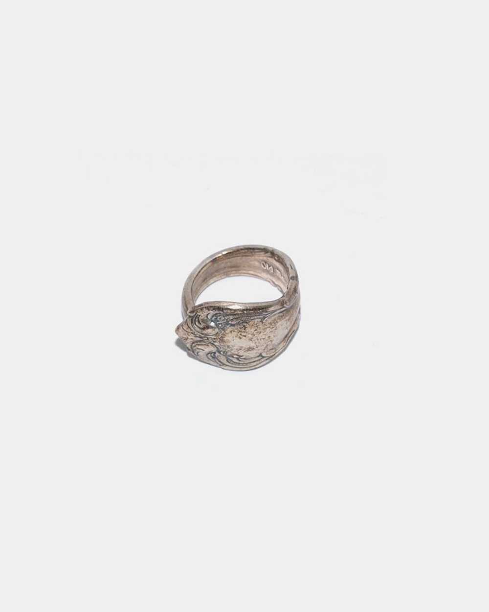 Vintage Sterling silver spoon ring - image 1