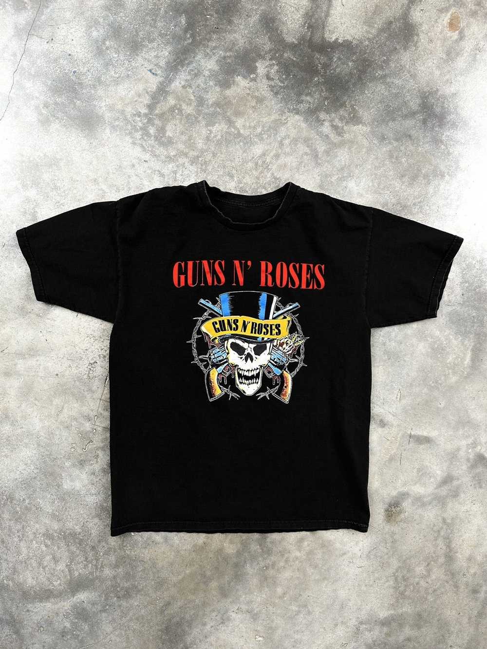 Guns N Roses Guns N Roses Black Skull Pistol Tee … - image 1