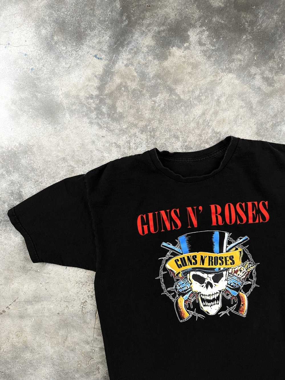 Guns N Roses Guns N Roses Black Skull Pistol Tee … - image 2
