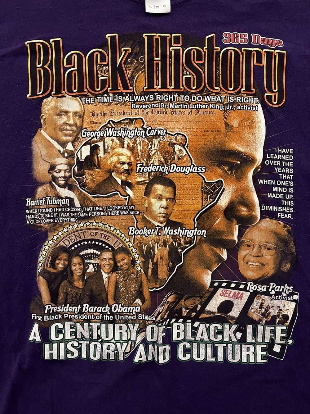 Rap Tees × Vintage Black History tee - image 2