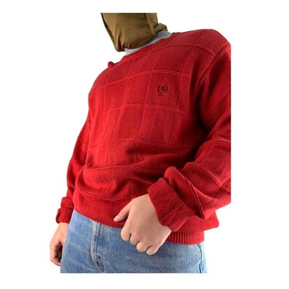 Chaps Vintage 90s Chaps Baggy Red Sweater - image 2