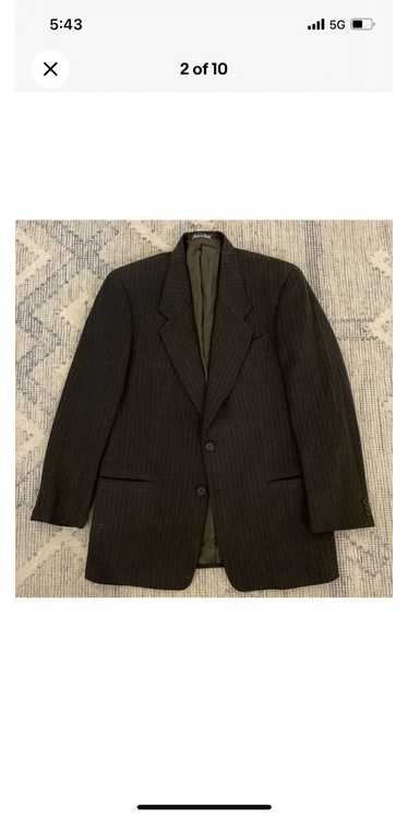 Giorgio Armani × Vintage Subtle Stripe Jacket - image 1