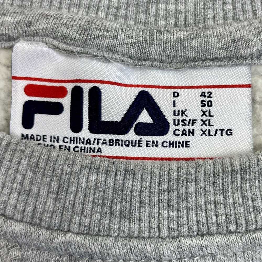 Fila × Streetwear × Vintage Y2K Gray Fila Crew Ne… - image 4