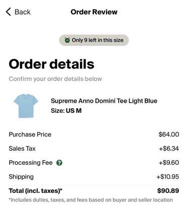 Supreme anno domini tee - Gem