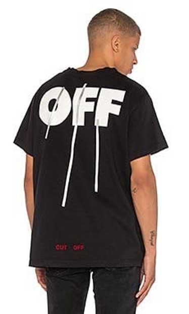 Off-White Off-White Silver Off T-Shirt in Black