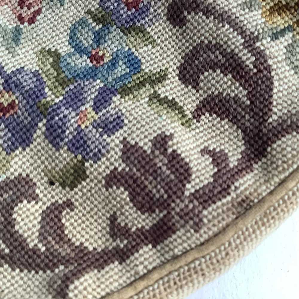 Antique Mini 4 Inch Tapestry Purse - image 5