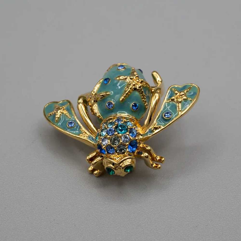 Joan Rivers Summer Bee Pin Brooch - image 4