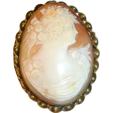 Antique 1800s shell cameo - Gem