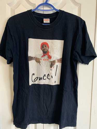 Supreme Gucci Mane Graphic-Print T-Shirt - Black for Men