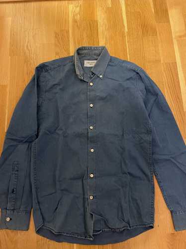 Our Legacy Our legacy blue twill shirt
