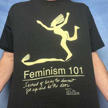 Art × Vintage vintage feminism art t-shirt - image 1