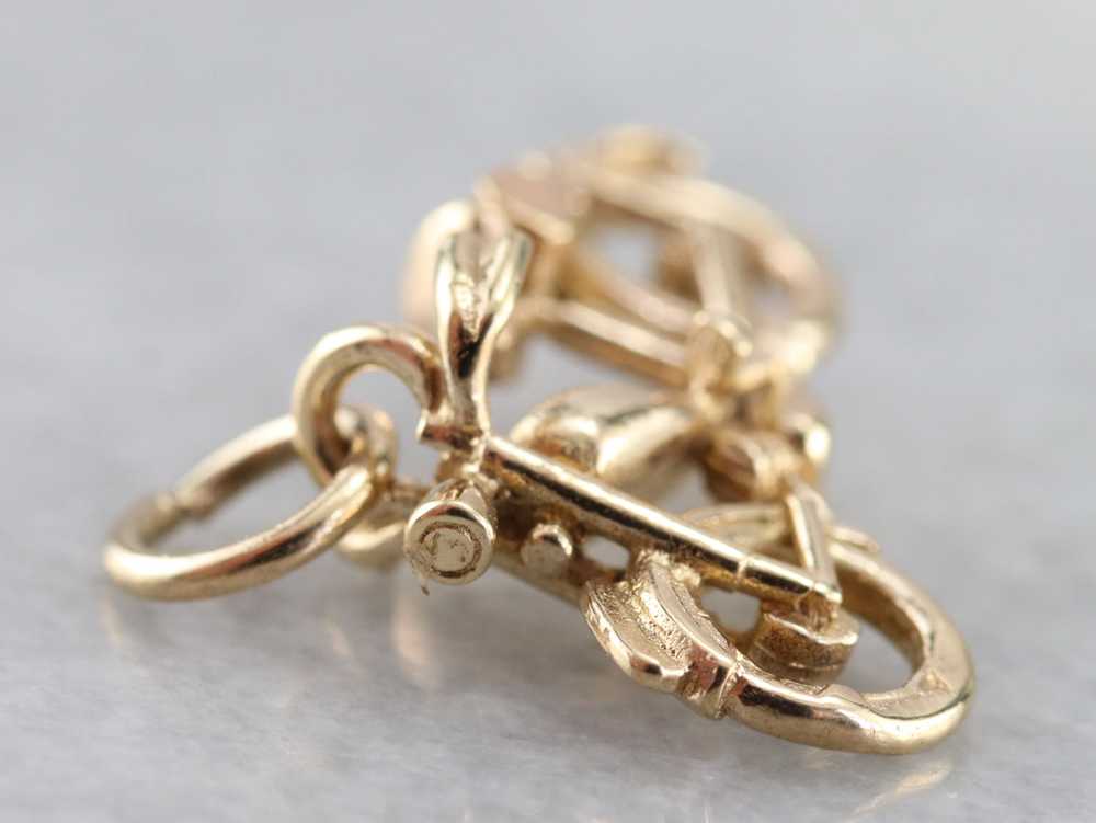 Gold Motorcycle Charm - image 6