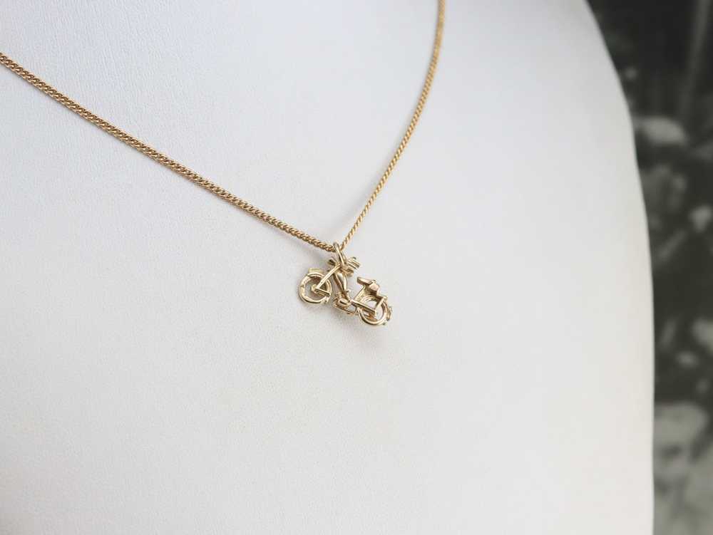 Gold Motorcycle Charm - image 8