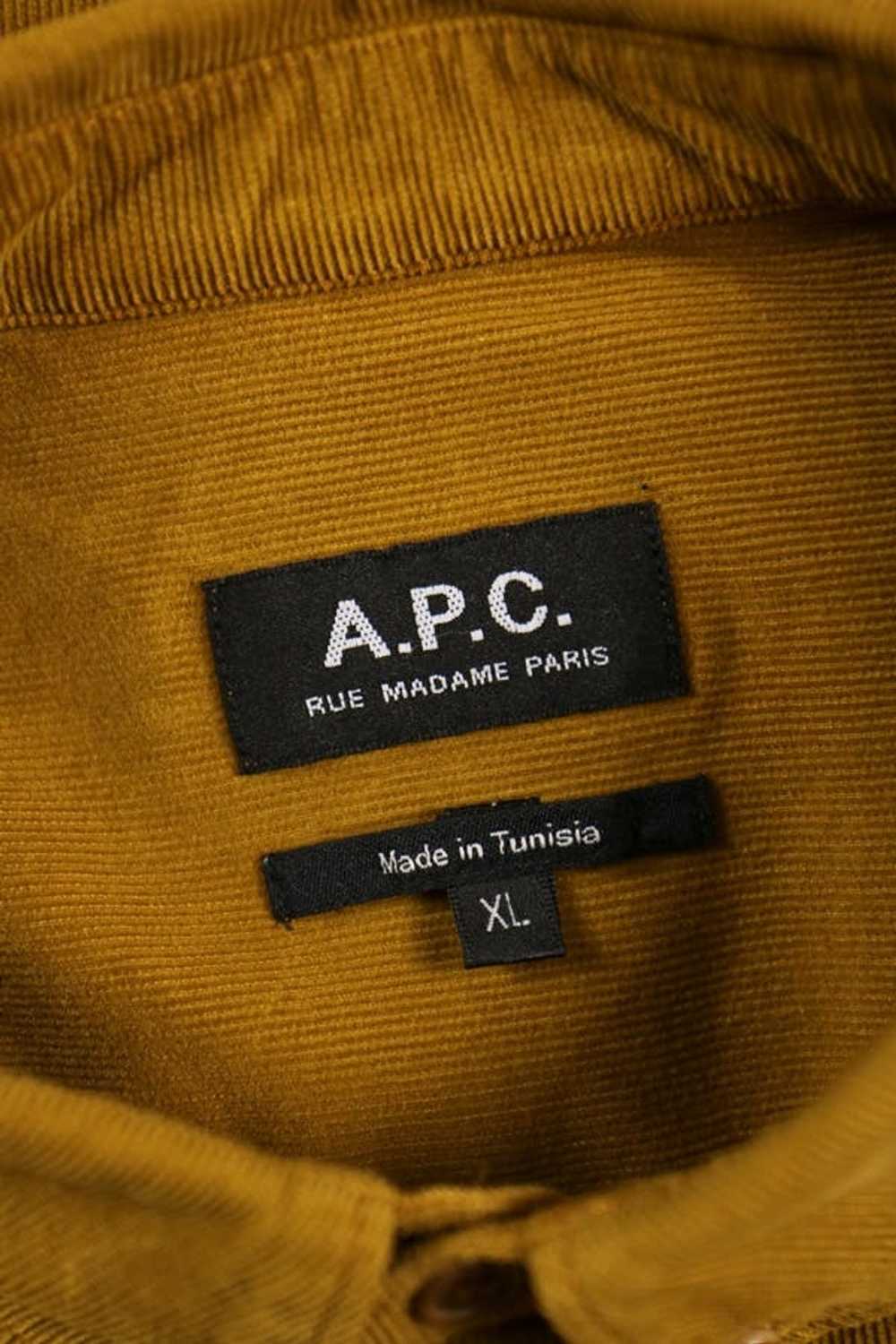 A.P.C. APC Mustard Corduroy Shirt XL - image 6