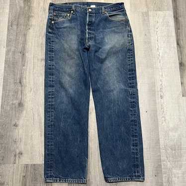 Levi's × Vintage VTG Levis 501xx Blue Denim Strai… - image 1