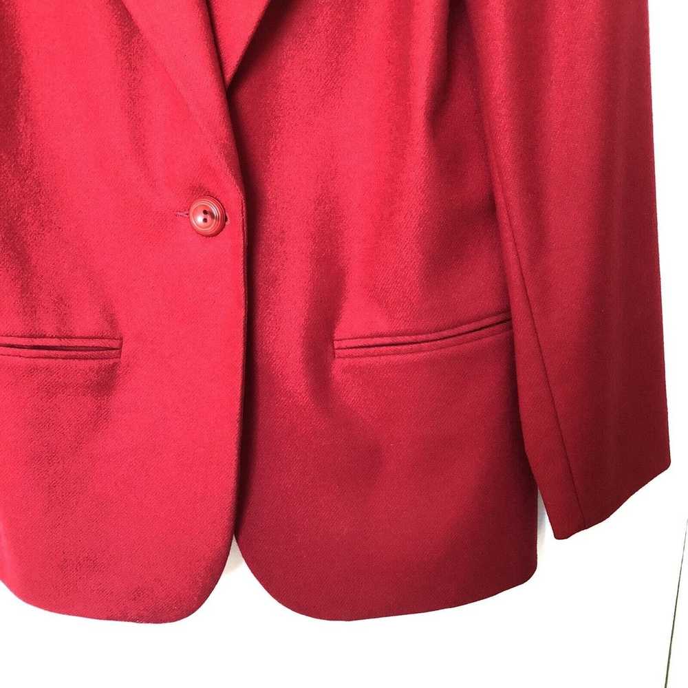 Vintage Vintage SAG HARBOR Blazer Red Jacket 100%… - image 4