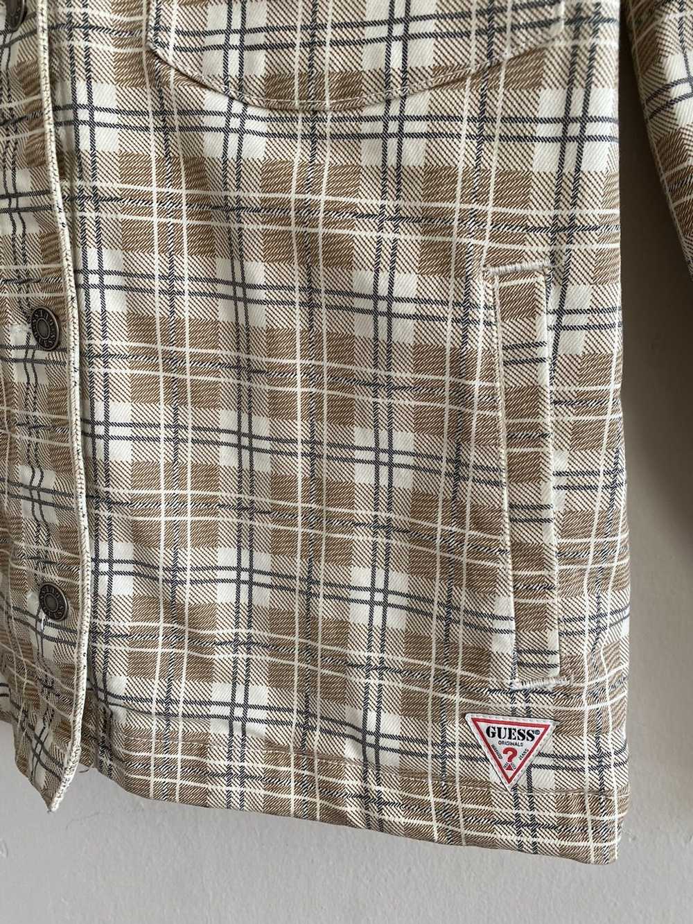 Guess Vintage Checkered Tan Guess Jacket - image 3