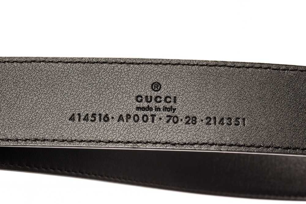 Gucci Gucci Black Calfskin Marmont GG Belt - image 6