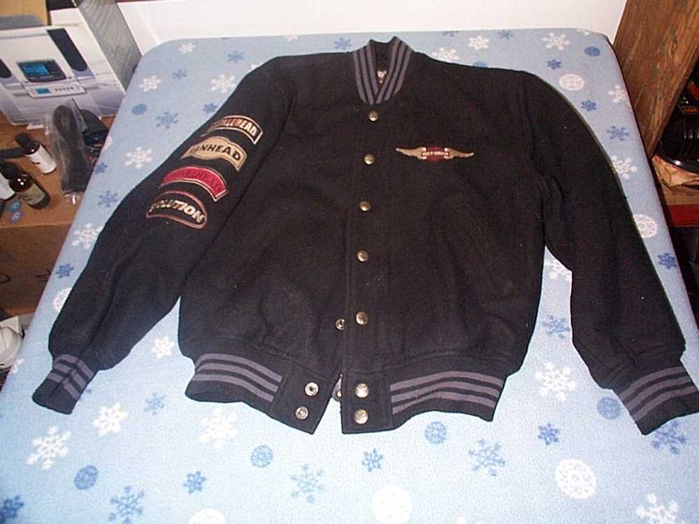 Harley Davidson Harley Davidson wool jacket w/ lo… - image 1