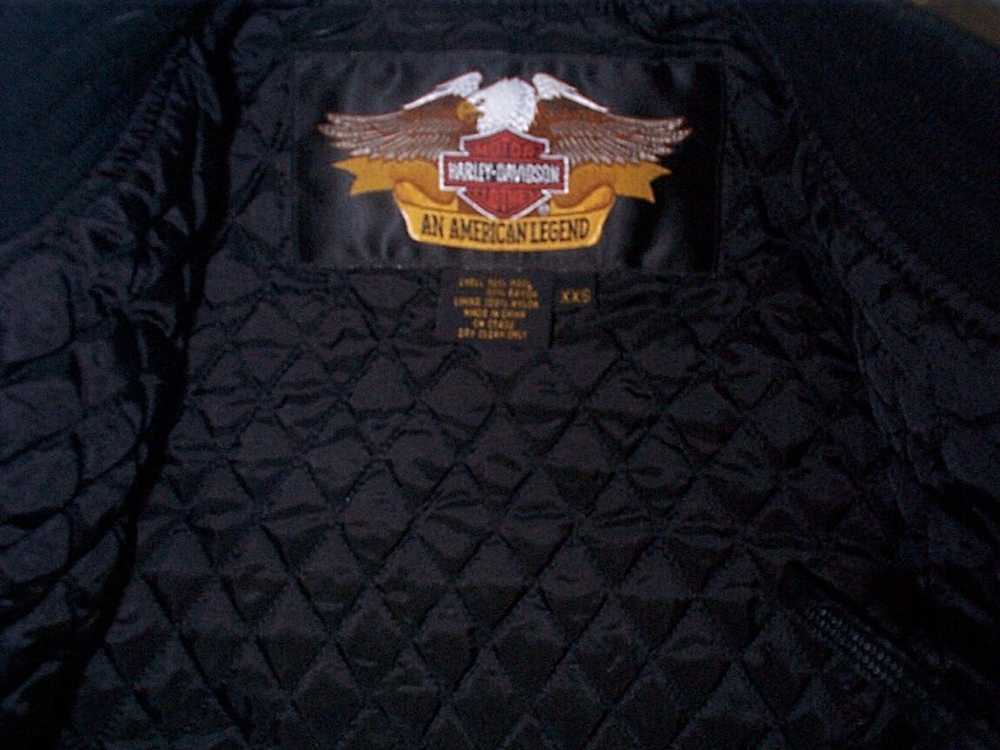 Harley Davidson Harley Davidson wool jacket w/ lo… - image 4