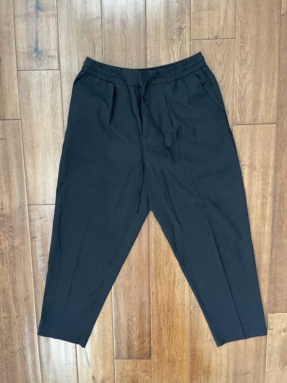 Urban Outfitters Cropped Pleated Black Trousers - image 2