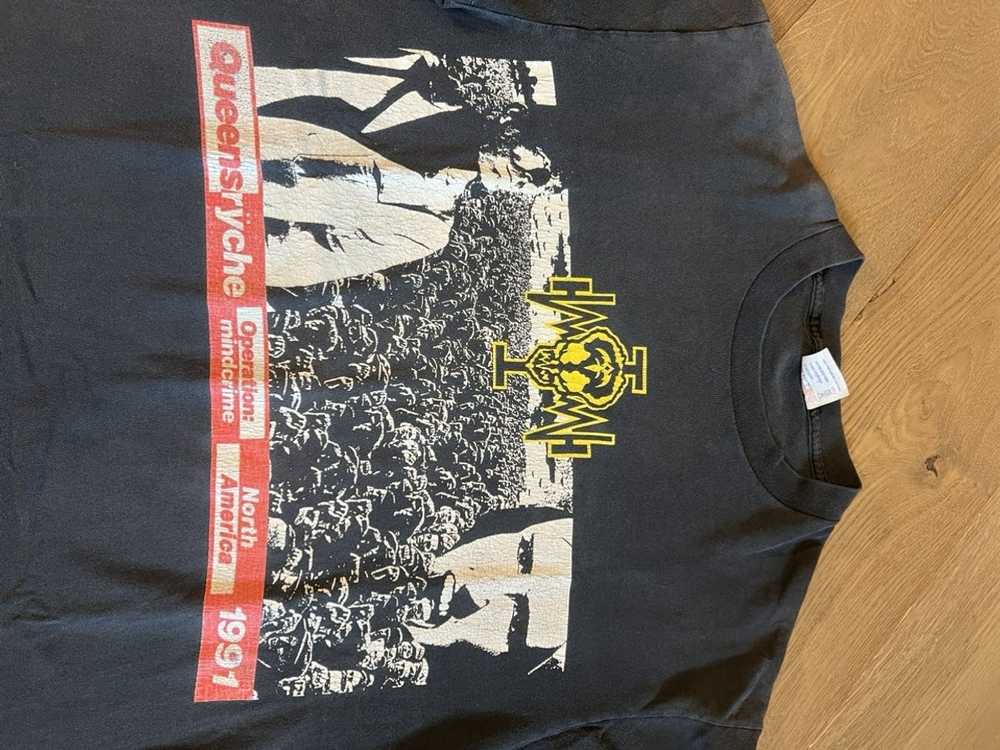 Band Tees × Vintage Vintage 1991 Queensryche Band… - image 2