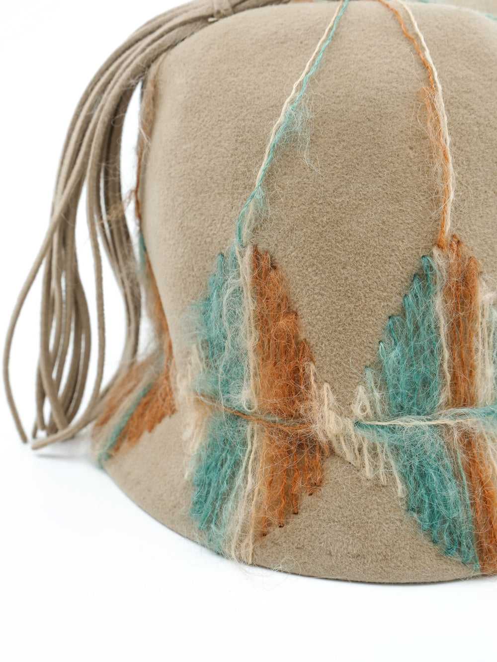 Schiaparelli Argyle Embroidered Hat - image 2