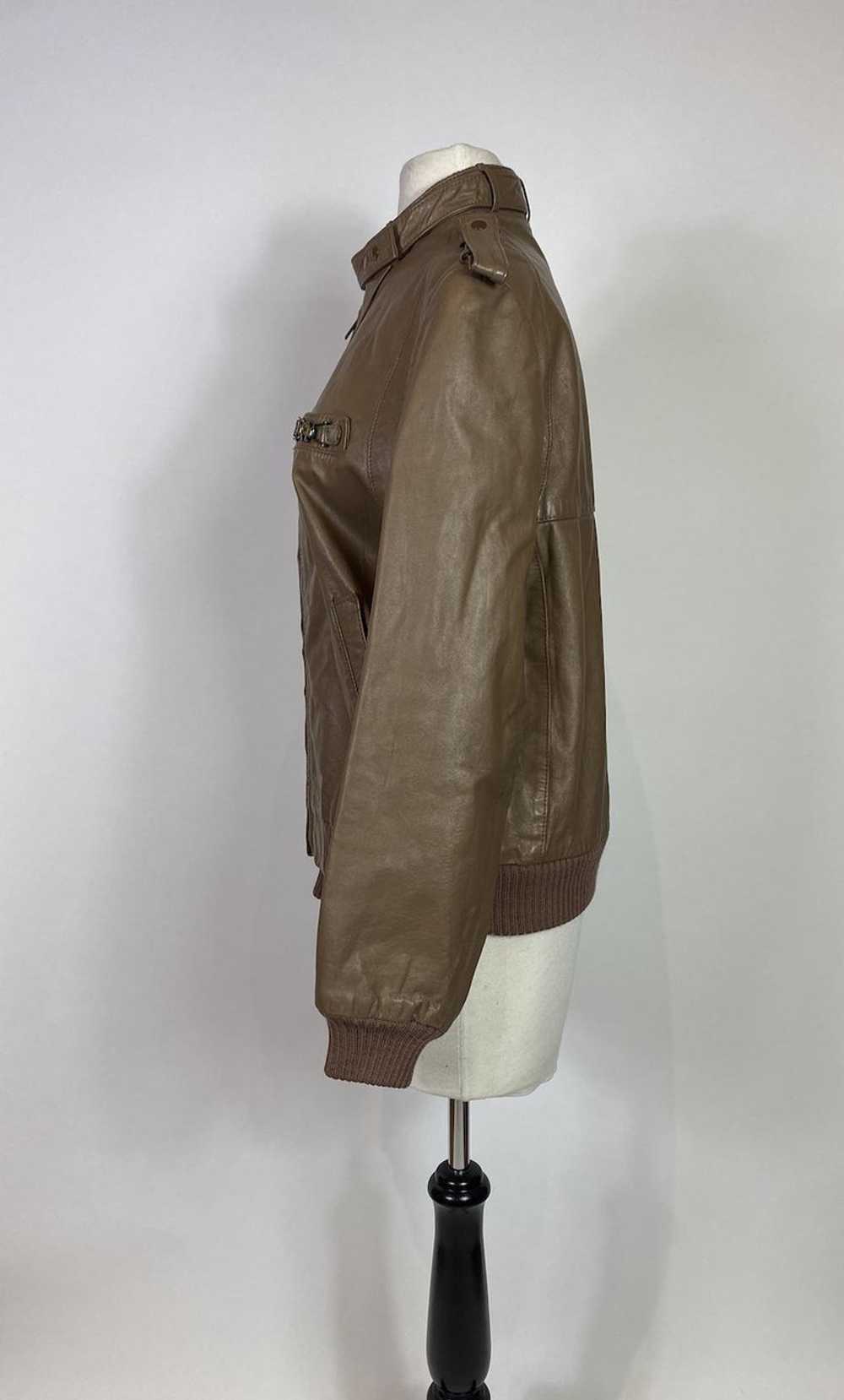 1970s - 1980s Etienne Aigner Brown Leather Bomber… - image 4