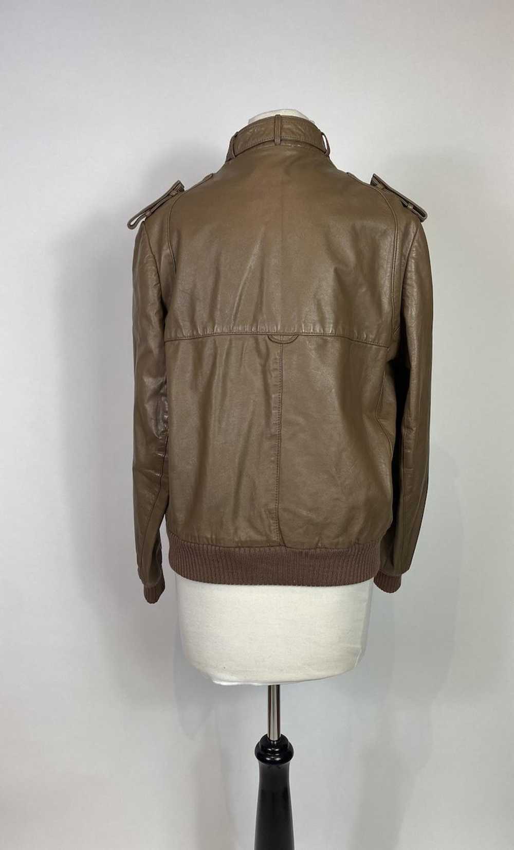 1970s - 1980s Etienne Aigner Brown Leather Bomber… - image 6