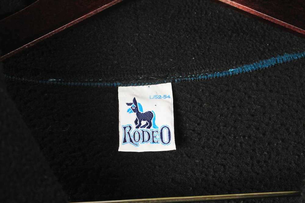 Vintage Rodeo Fleece Half Zip Large - image 4