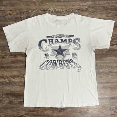 Vintage NFL- Dallas Cowboys Back To Back Champions Ring T-Shirt 1994 Large  – Vintage Club Clothing