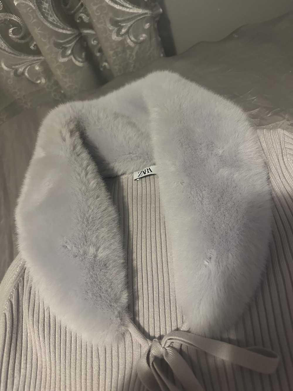 Zara Zara faux fur cardigan - image 3