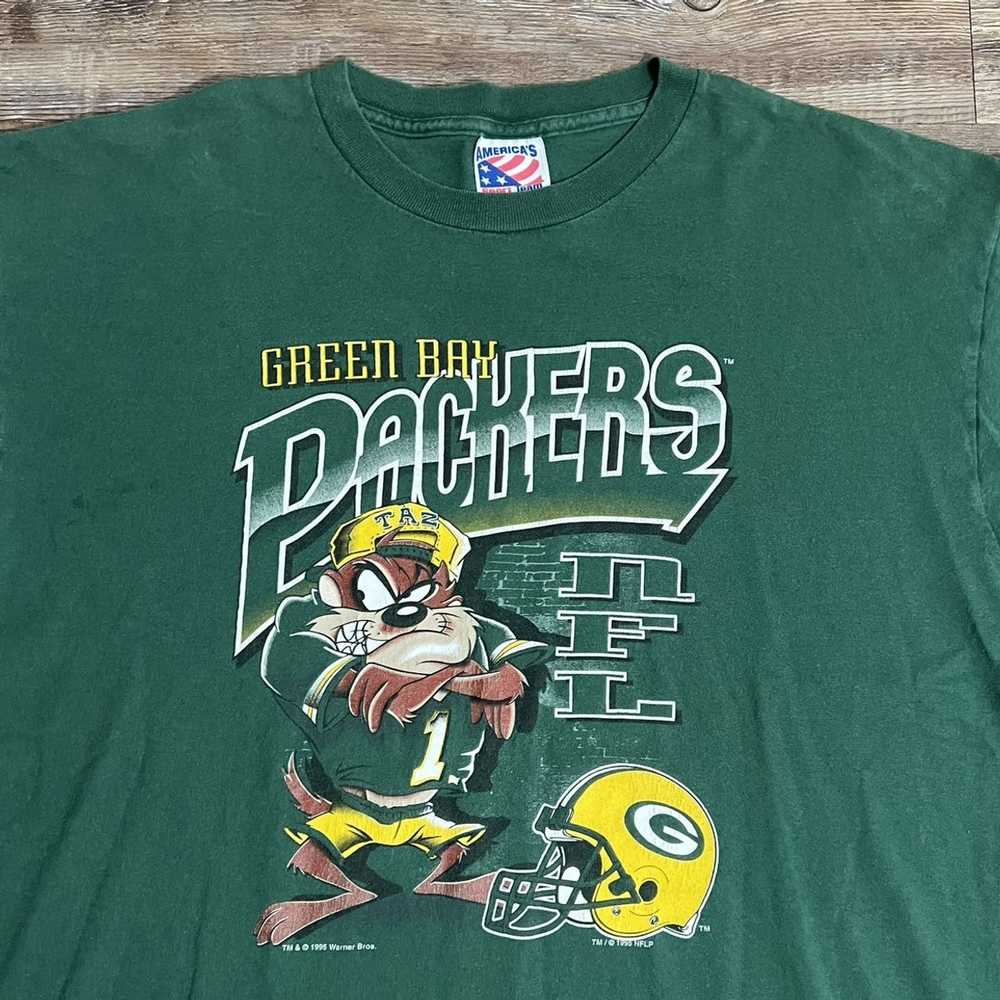 Green Bay Packers T Shirt Vintage Caricature 90's NFL