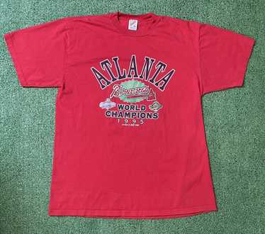 Vintage 1995 Atlanta Braves World Series Championship Tee sz Adults L –  KYVintage