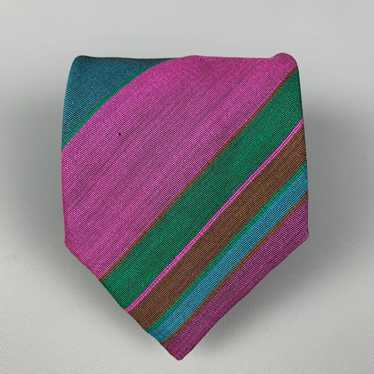 Other MultiColor Stripe Wool Blend Tie - image 1