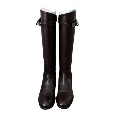 Hermès Jumping leather riding boots