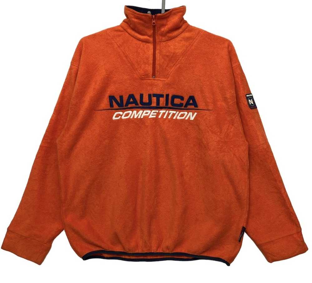 Nautica Vintage Nautica Competition big logo flee… - image 1