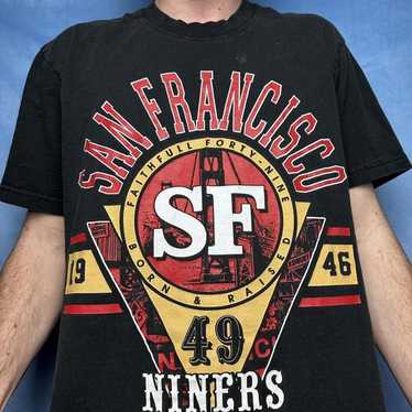 Vintage 90s San Francisco SF 49ers Mesh Jersey Tshirt - Size Large