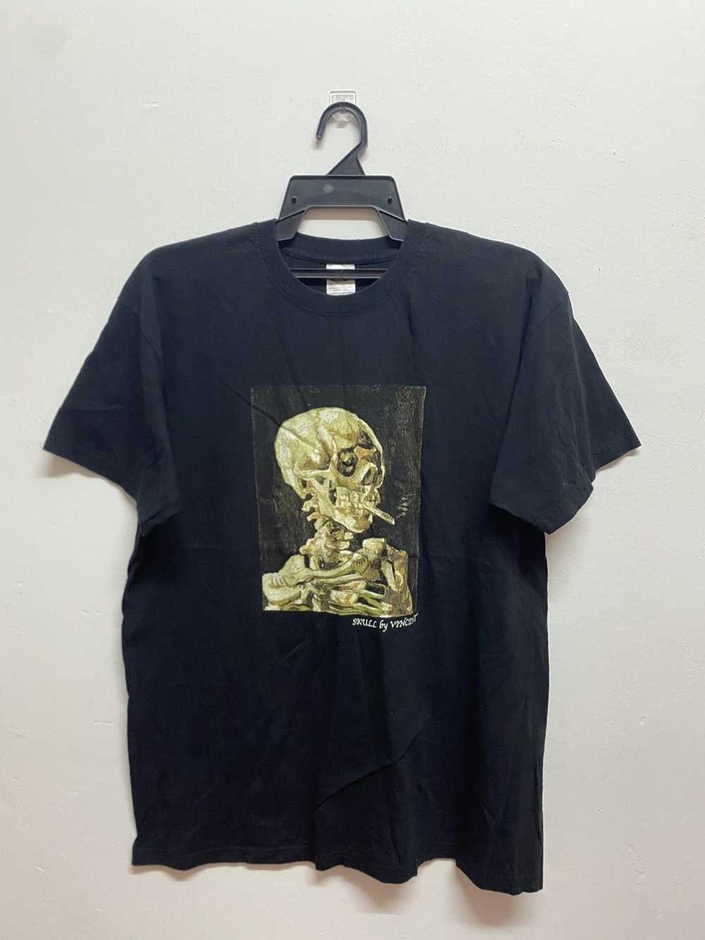 Art Skull by Vincent Van Gough Art Tee - image 1