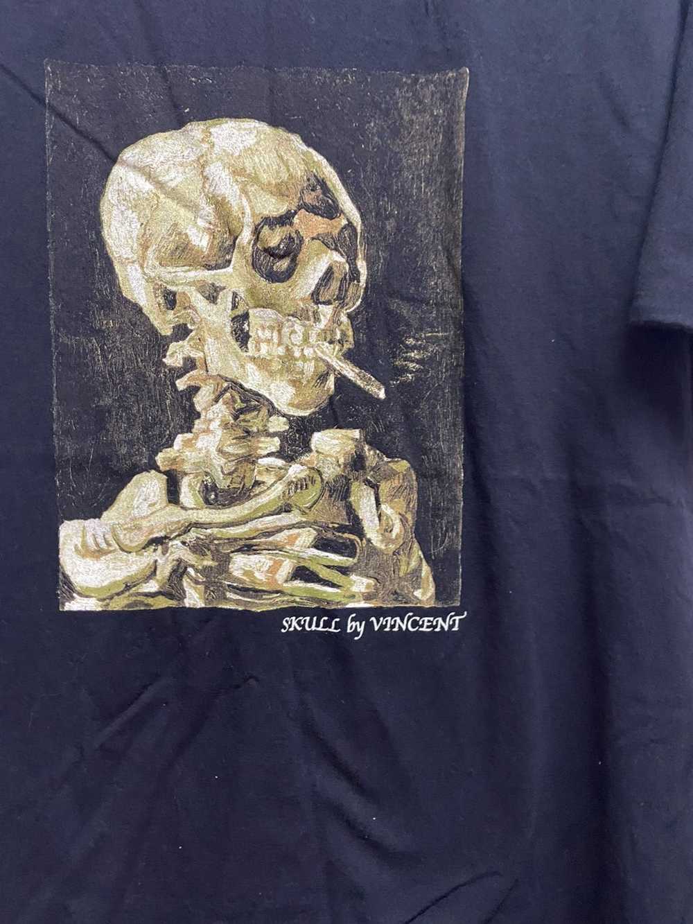 Art Skull by Vincent Van Gough Art Tee - image 2