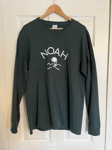 Noah Noah Logo Longsleeve T-Shirt Green - image 1